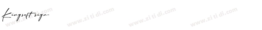 Kingsoft sign字体转换